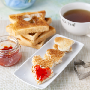 romantic-breackfast-with-toast-tea