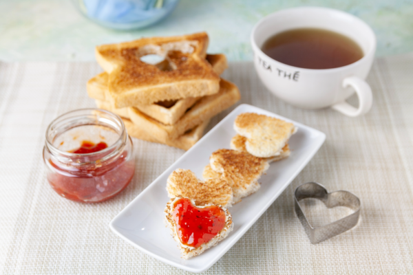 romantic-breackfast-with-toast-tea